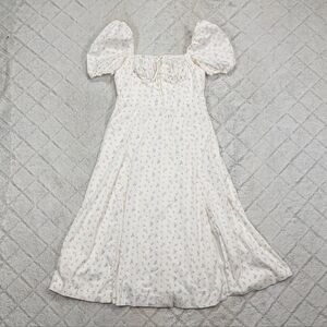 chinese dress ladies Cesca Retro Cream White Floral Maxi Dress main image 1